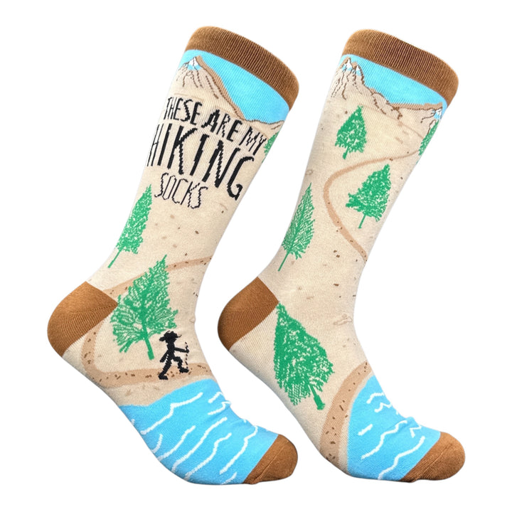 Funny Multi - Hiking Socks These Are My Hiking Socks Sock Nerdy camping Tee
