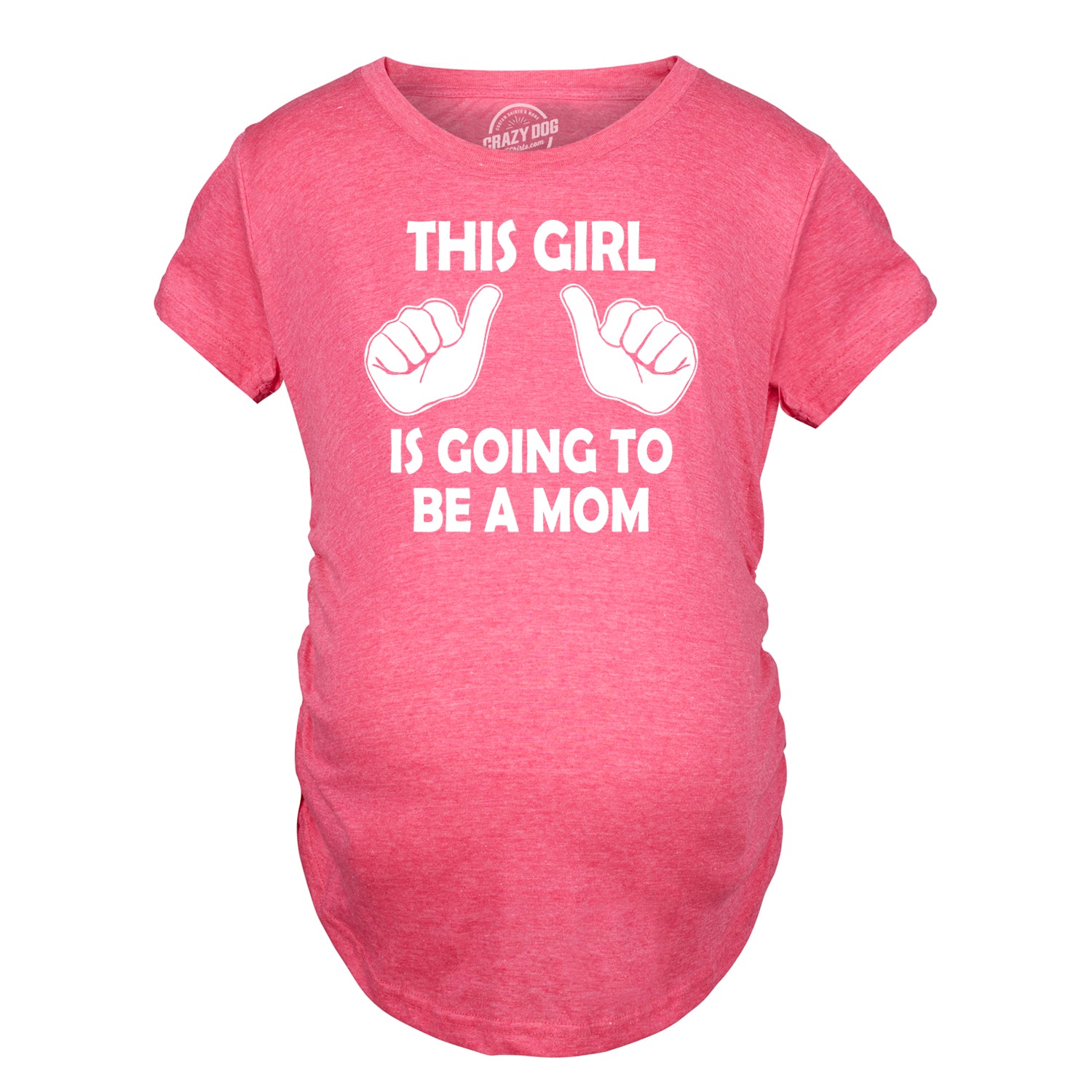 Funny Pink This Girl Is Going To Be A Mom Maternity T Shirt Nerdy Mother's Day Tee