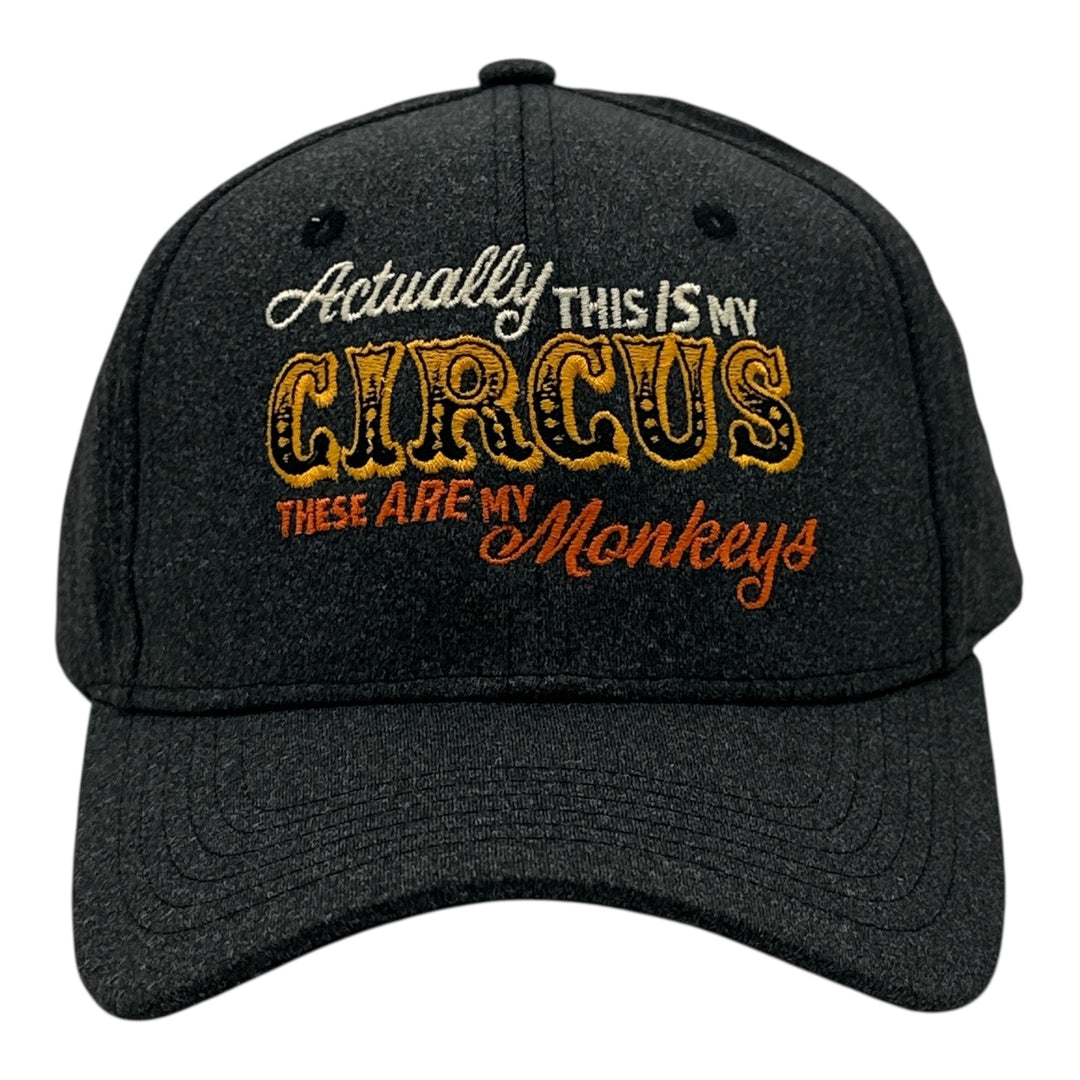 Funny Heather Black - My Circus Monkeys Actually This Is My Circus There Are My Monkeys Nerdy animal Tee