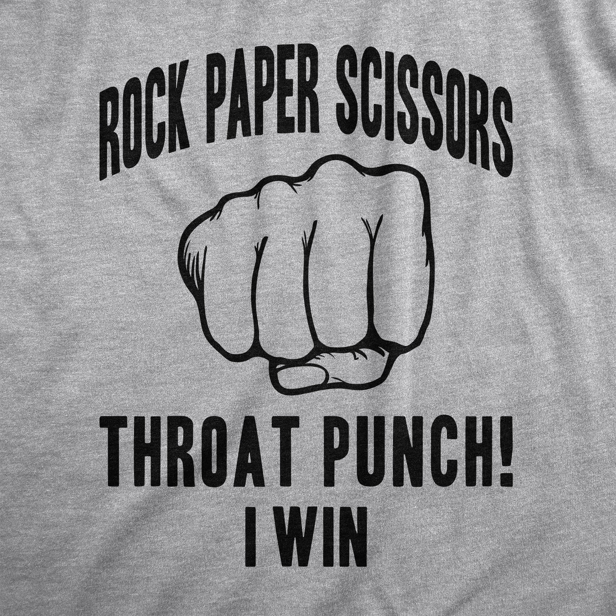 Rock Paper Scissors Throat Punch
