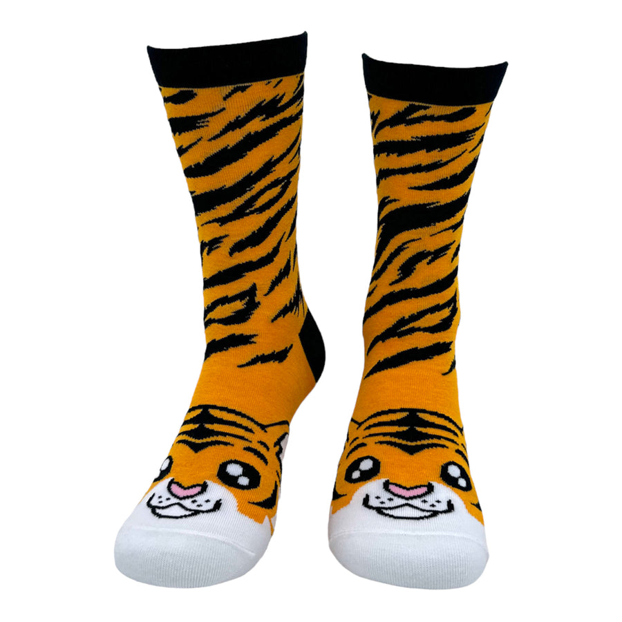 Funny Tiger Women's Tiger Sock Nerdy animal Tee