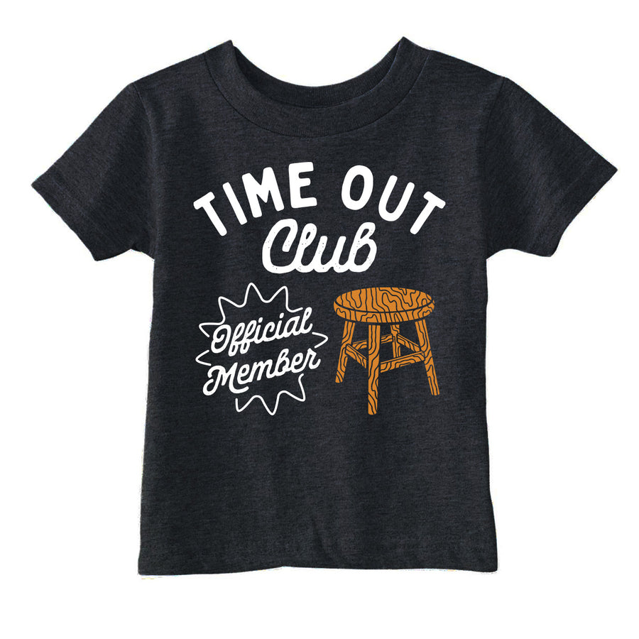 Funny Black Time Out Club Toddler T Shirt Nerdy sarcastic Tee