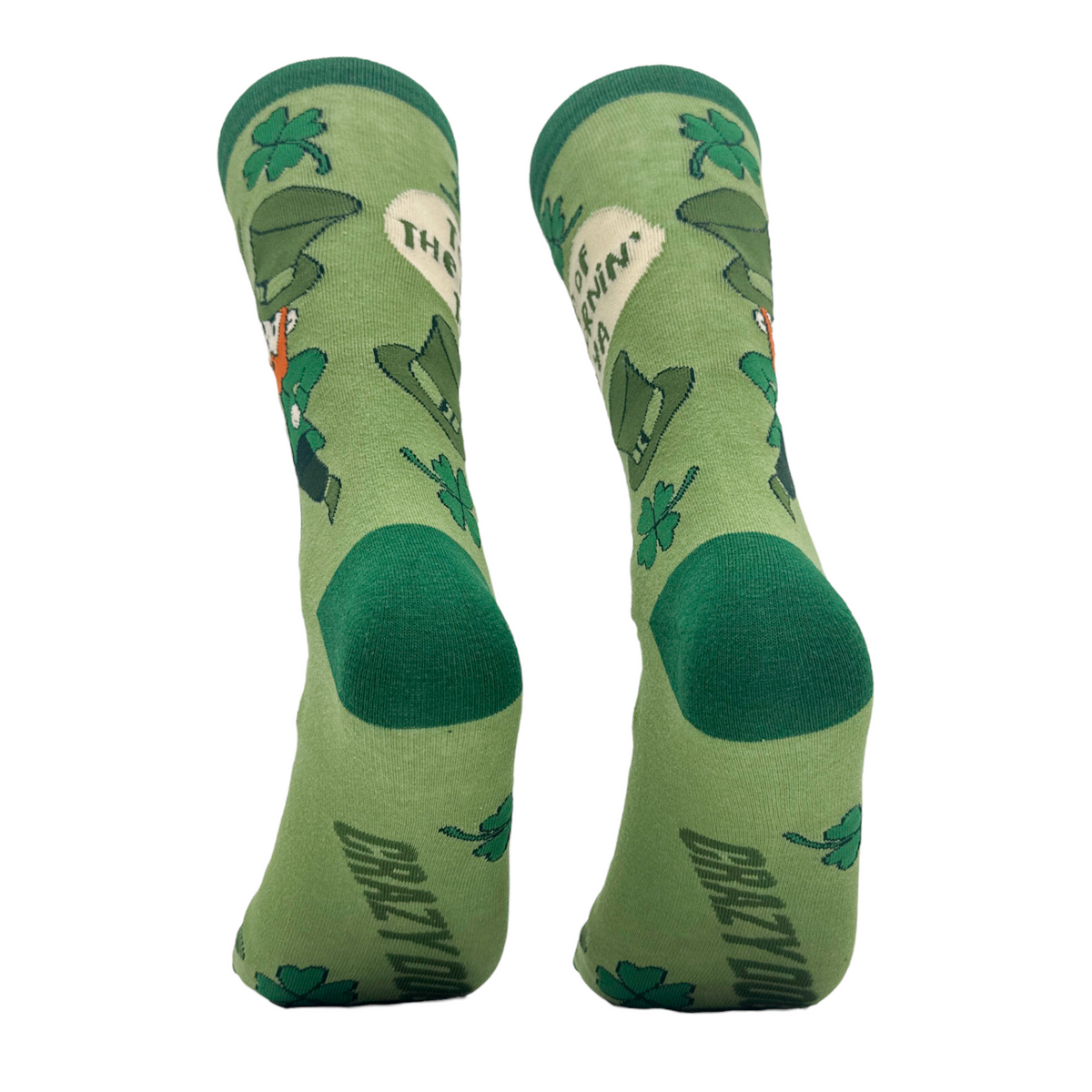 Men&#39;s Top Of The Morning To Ya Socks Funny Cute St Paddys Day Leprechaun Footwear