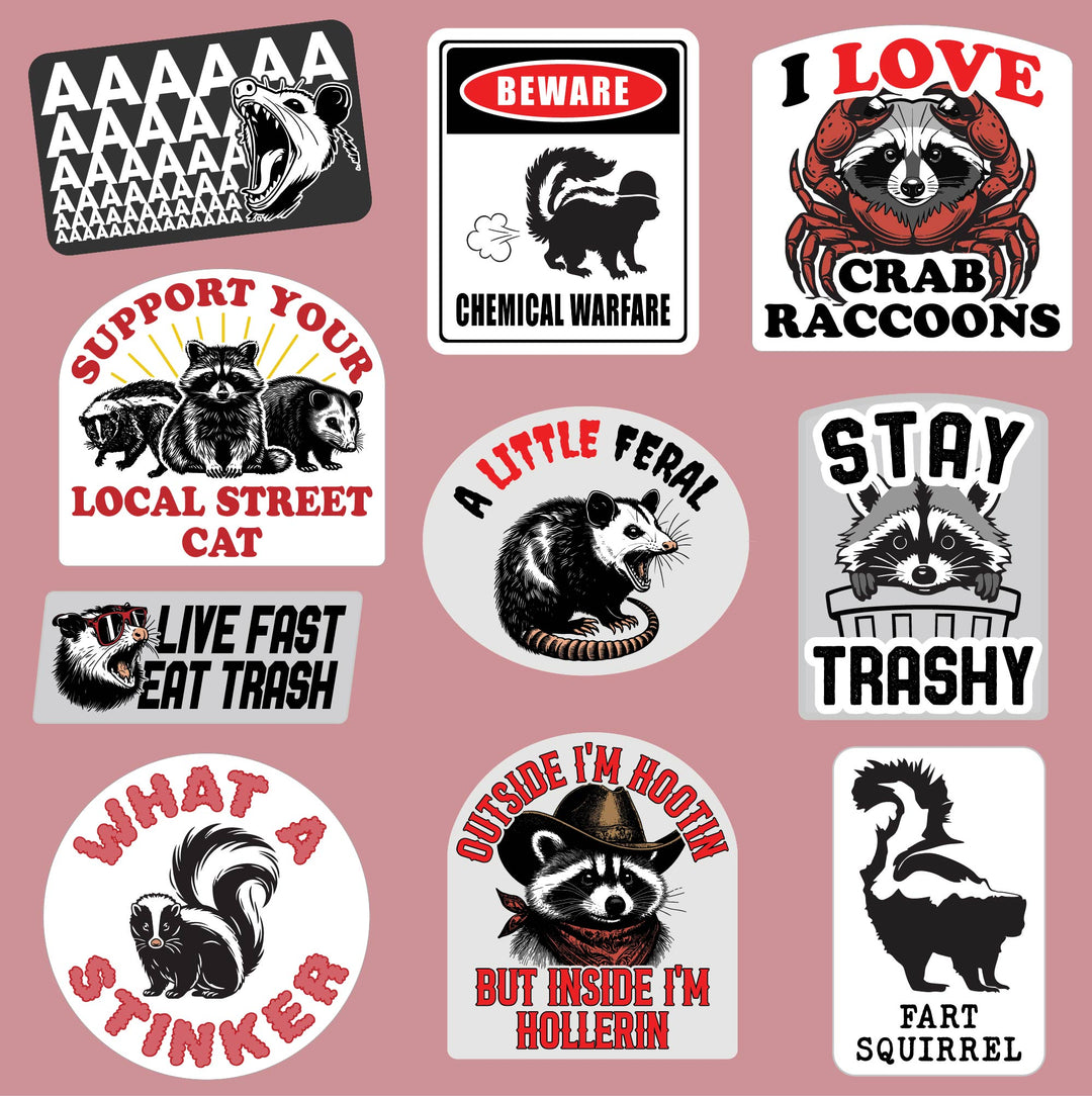 Trash Animals Stickers