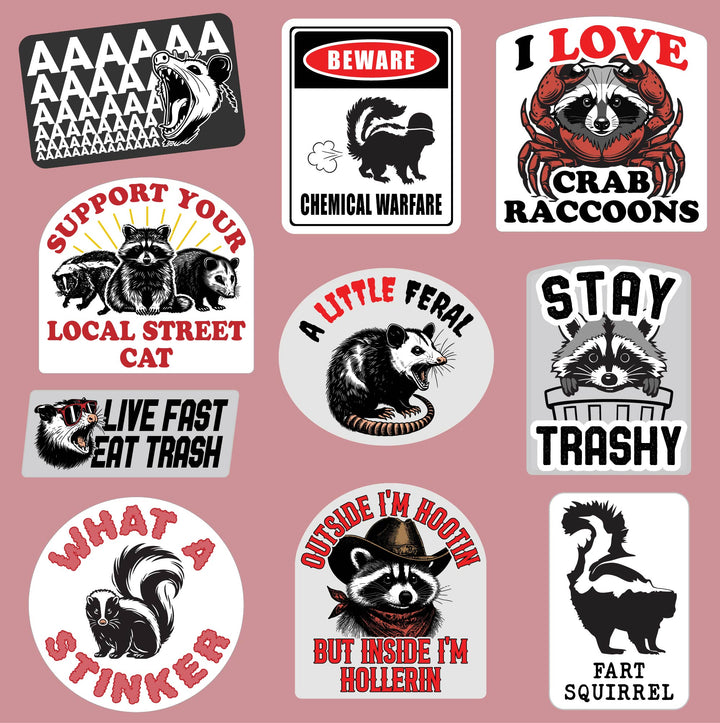 Trash Animals Stickers