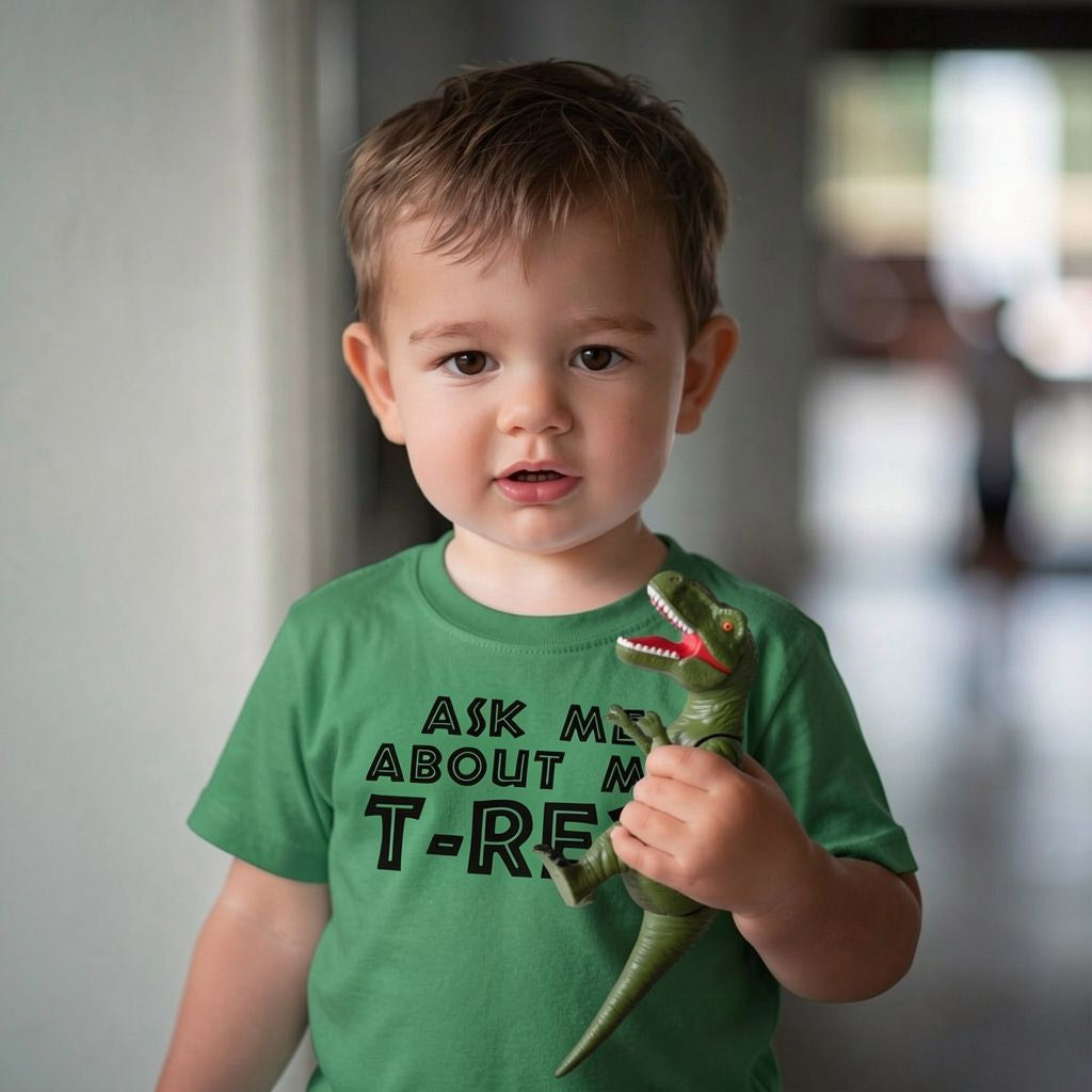 Ask Me About My T-Rex Toddler T Shirt