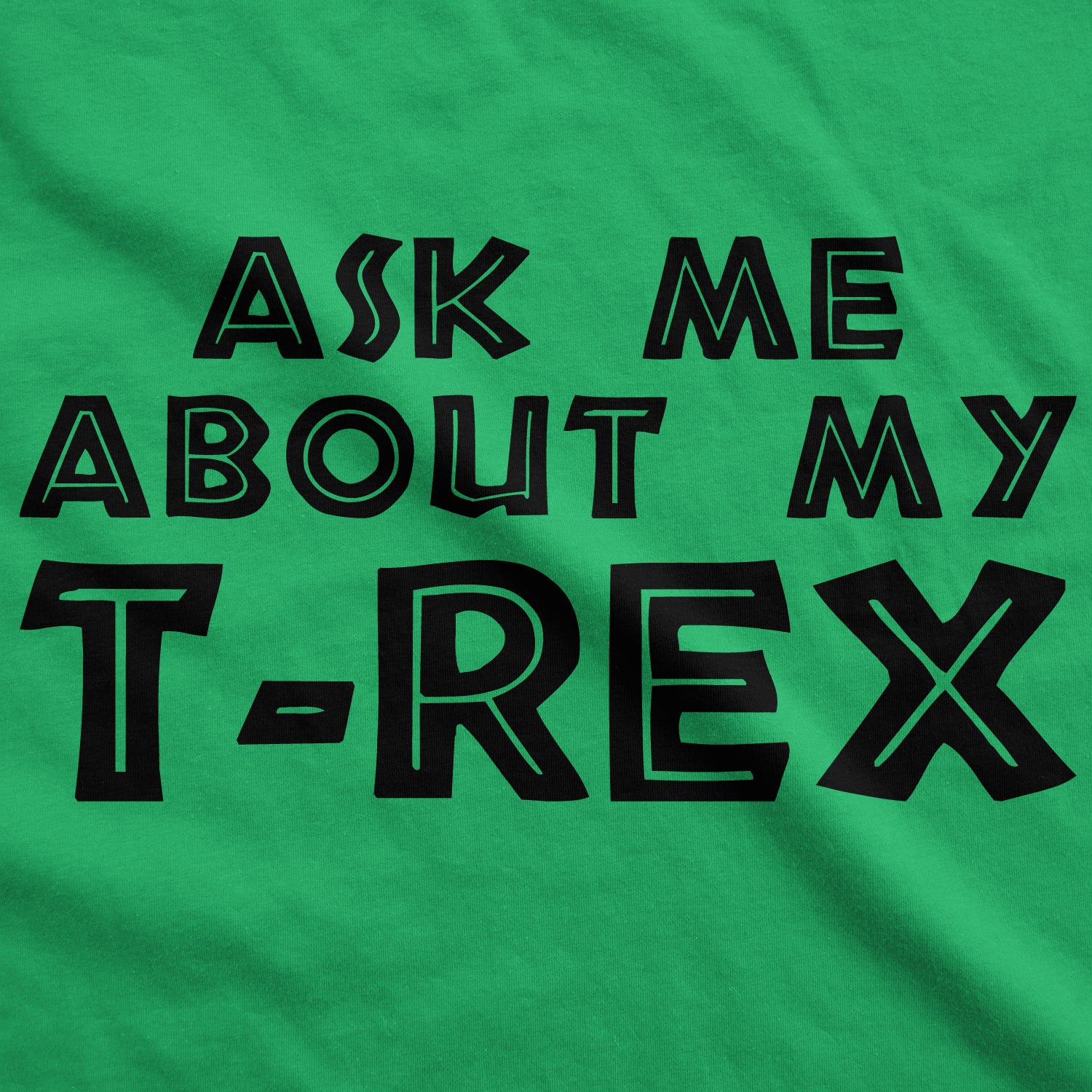 Funny Ask Me About My T-Rex Flip Youth T Shirt Nerdy Dinosaur Flip Tee
