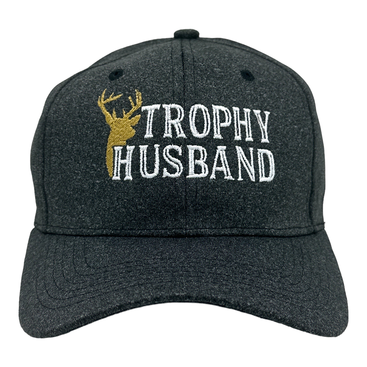 Funny Black - TROPHY Trophy Husband Nerdy Father&#39;s Day Hunting Sarcastic Tee