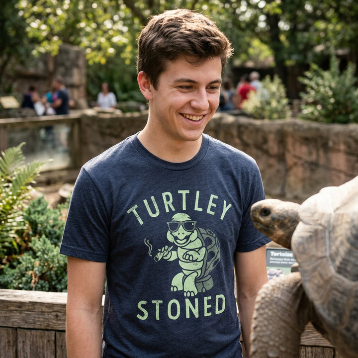 Turtley Stoned Men's T Shirt