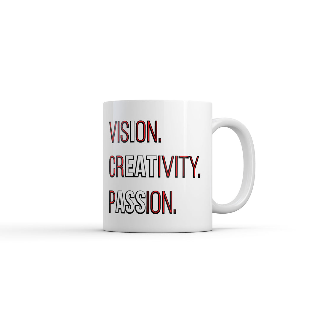 Funny White Vision Creativity Passion Coffee Mug Nerdy sex offensive Tee
