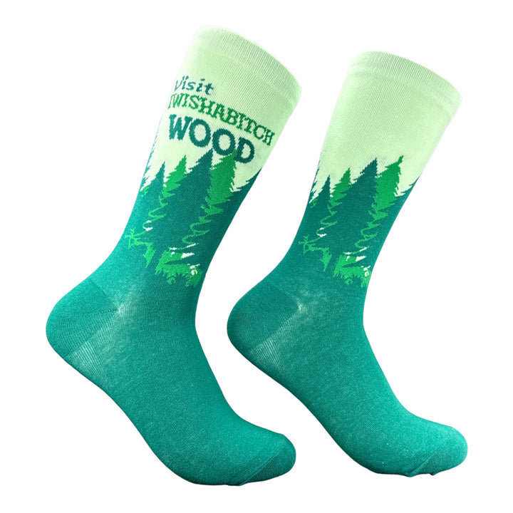 Funny Multi - Wishabish Wood Visit Wishabish Wood Sock Nerdy camping offensive Tee