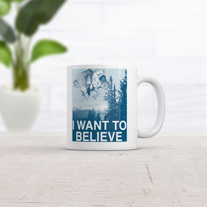 I Want To Believe Pegasus Mug
