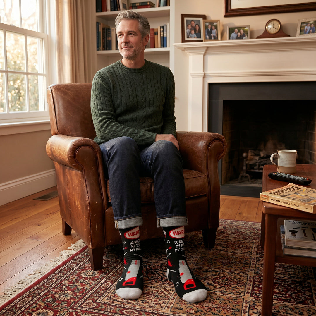 Mens Don't Touch My Tools Or My Daughter Socks