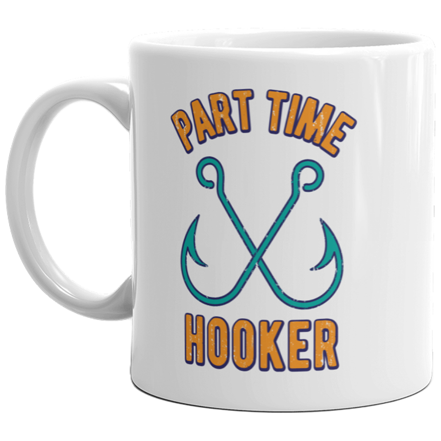 Funny White Coffee Mug Nerdy Fishing Tee