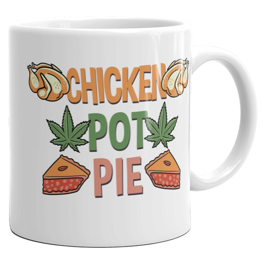 Funny White Chicken Pot Pie Coffee Mug Nerdy Tee