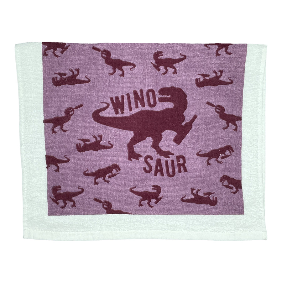 Funny Winosaur Winosaur Tea Towel Nerdy Wine Animal Tee