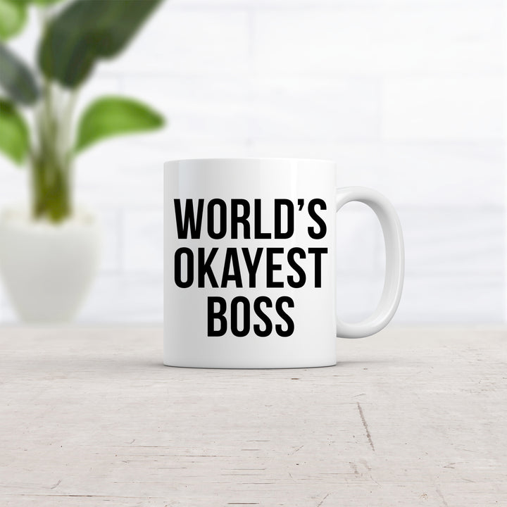 World's Okayest Boss Mug