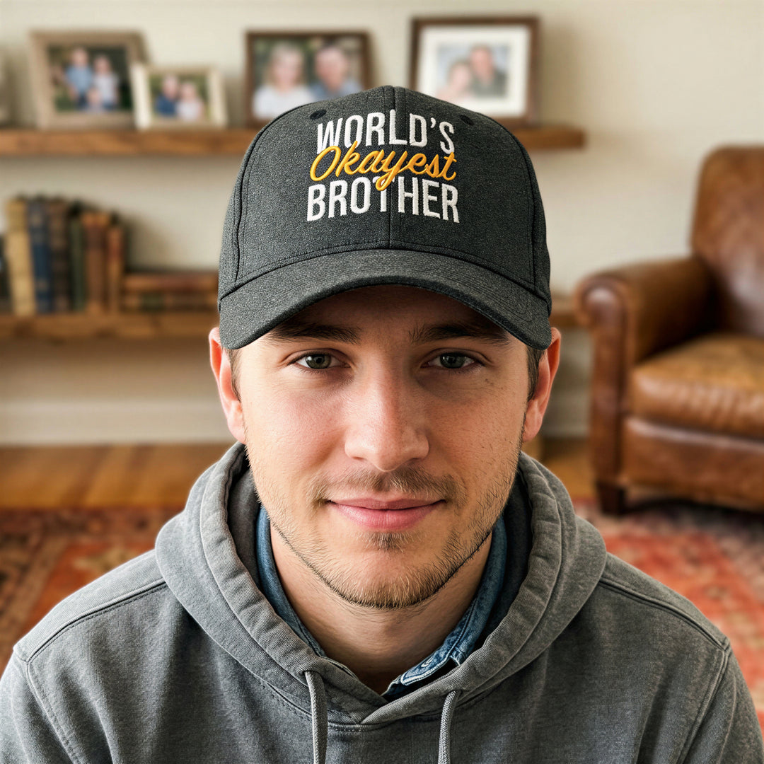 Worlds Okayest Brother Hat