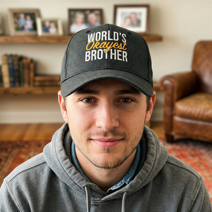 Worlds Okayest Brother Hat