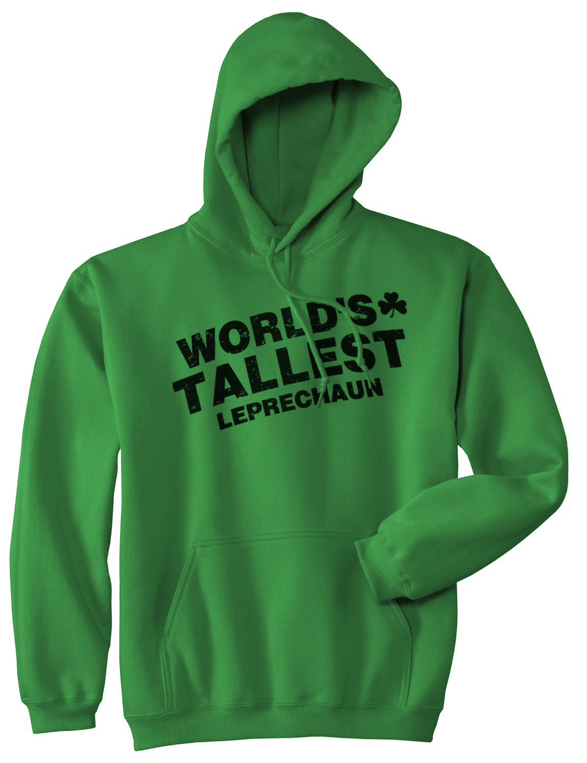 Funny Green World's Tallest Leprechaun Hoodie Nerdy Saint Patrick's Day Tee