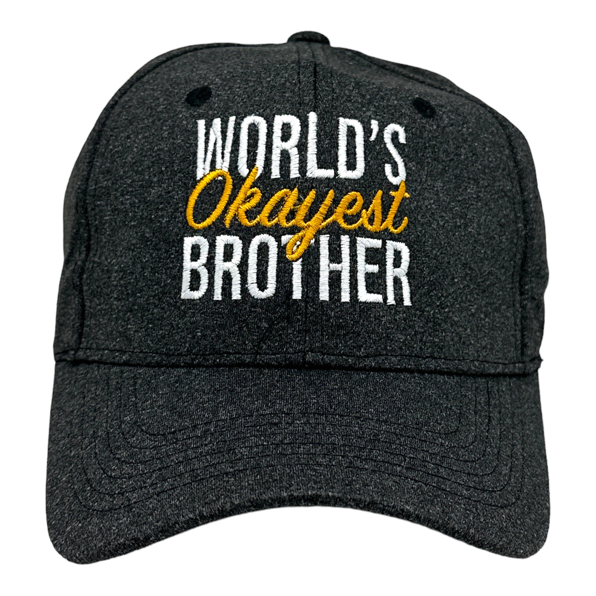 Funny Black - BROTHER Worlds Okayest Brother Nerdy sarcastic Tee