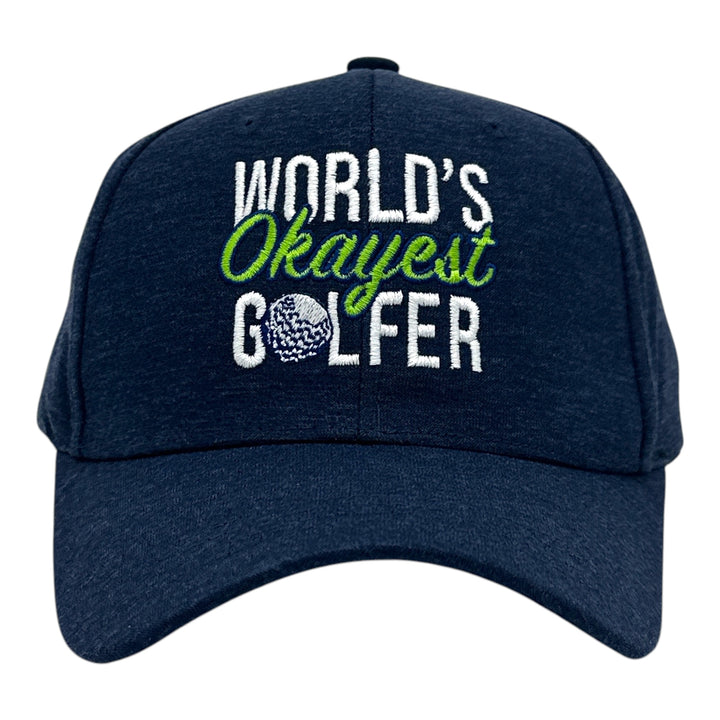 Funny Navy - Okayest Golfer Worlds Okayest Golfer Nerdy Golf sarcastic Tee