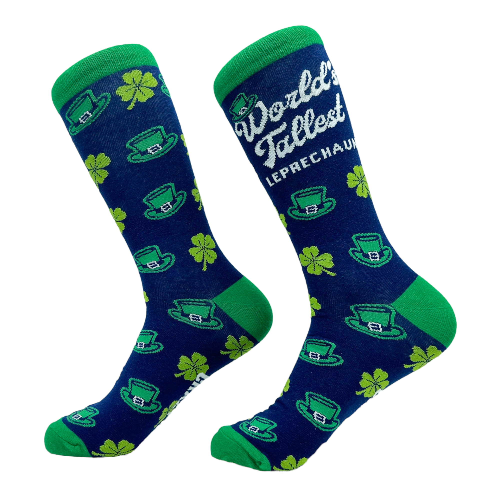 Funny Tallest Leprechaun Sock Nerdy Saint Patrick's Day Sarcastic Tee