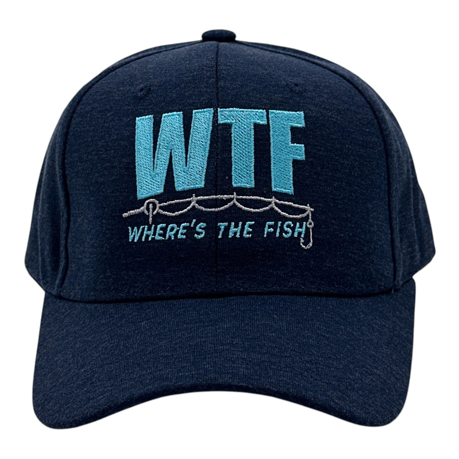 Funny Navy - Wheres The Fish WTF Wheres The Fish Nerdy Fishing sarcastic Tee