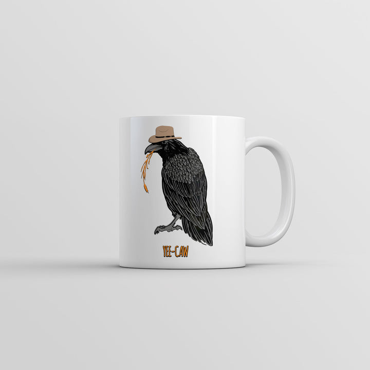 Funny White Yee Caw Coffee Mug Nerdy animal sarcastic Tee