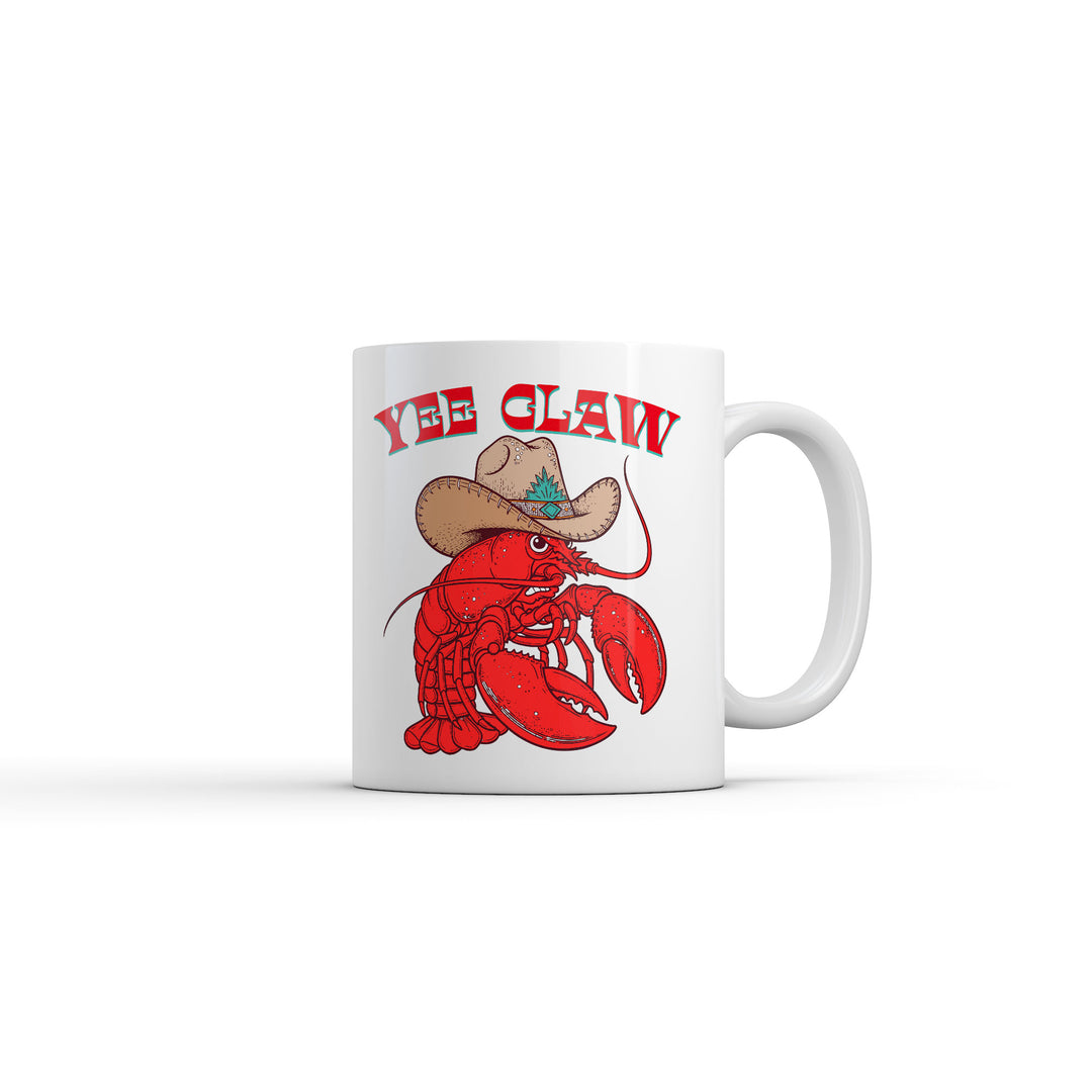 Funny White Yee Claw Coffee Mug Nerdy food Tee
