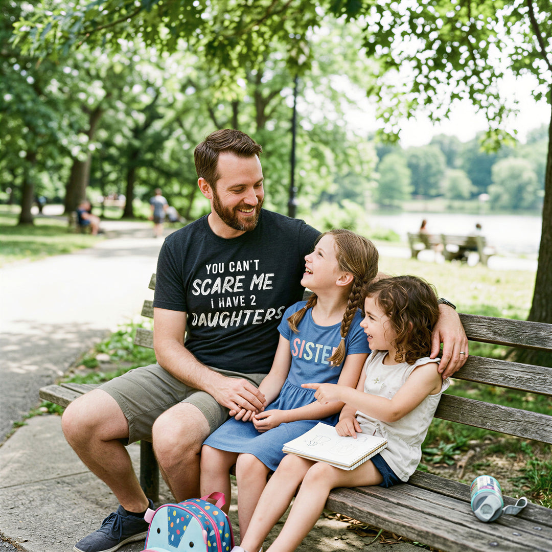 You Can't Scare Me I Have Two Daughters Men's T Shirt