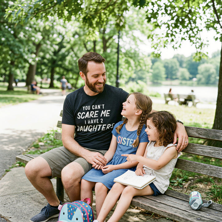 You Can't Scare Me I Have Two Daughters Men's T Shirt