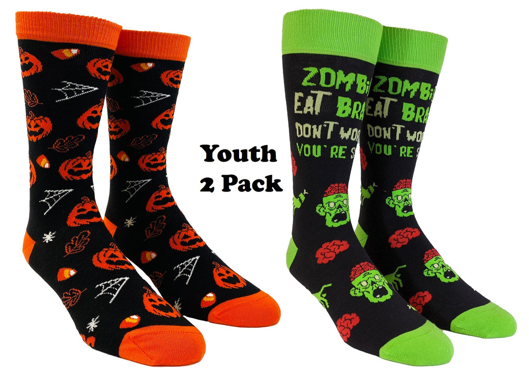 Kids Halloween Socks Funny Zombie Pumpkin Footwear for Costumes