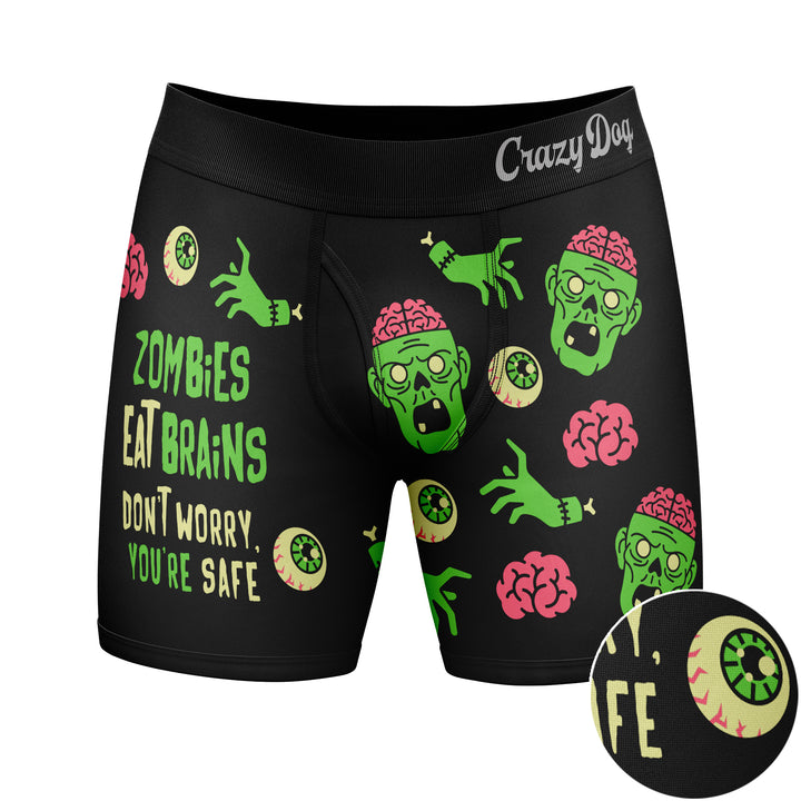 Zombies Eat Brains You're Safe Boxer Briefs