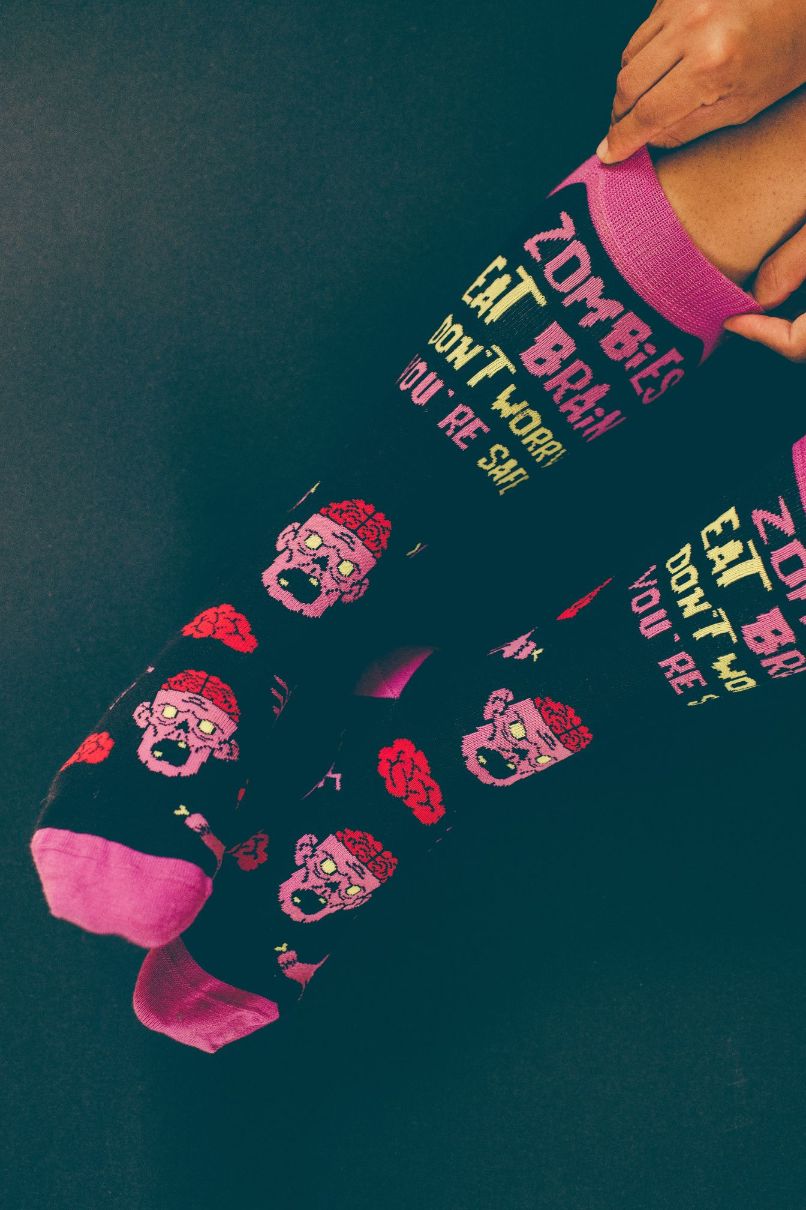 Zombies Eat Brains Socks
