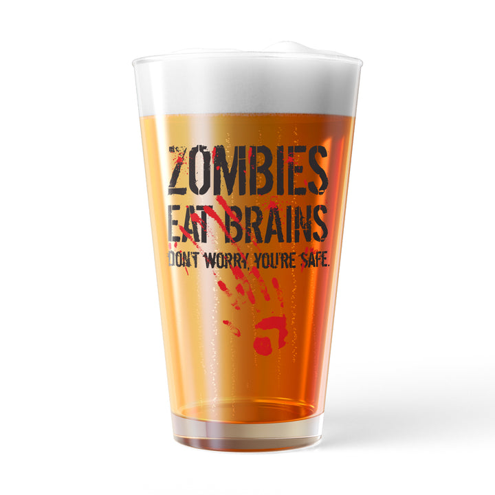 Funny White Zombies Eat Brains Nerdy Halloween Sarcastic Tee