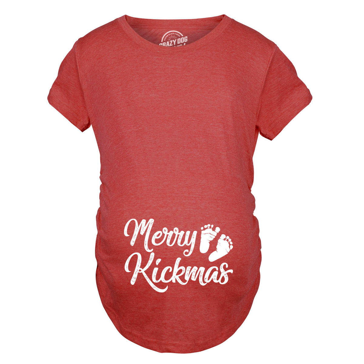 Merry Kickmas Maternity Tshirt