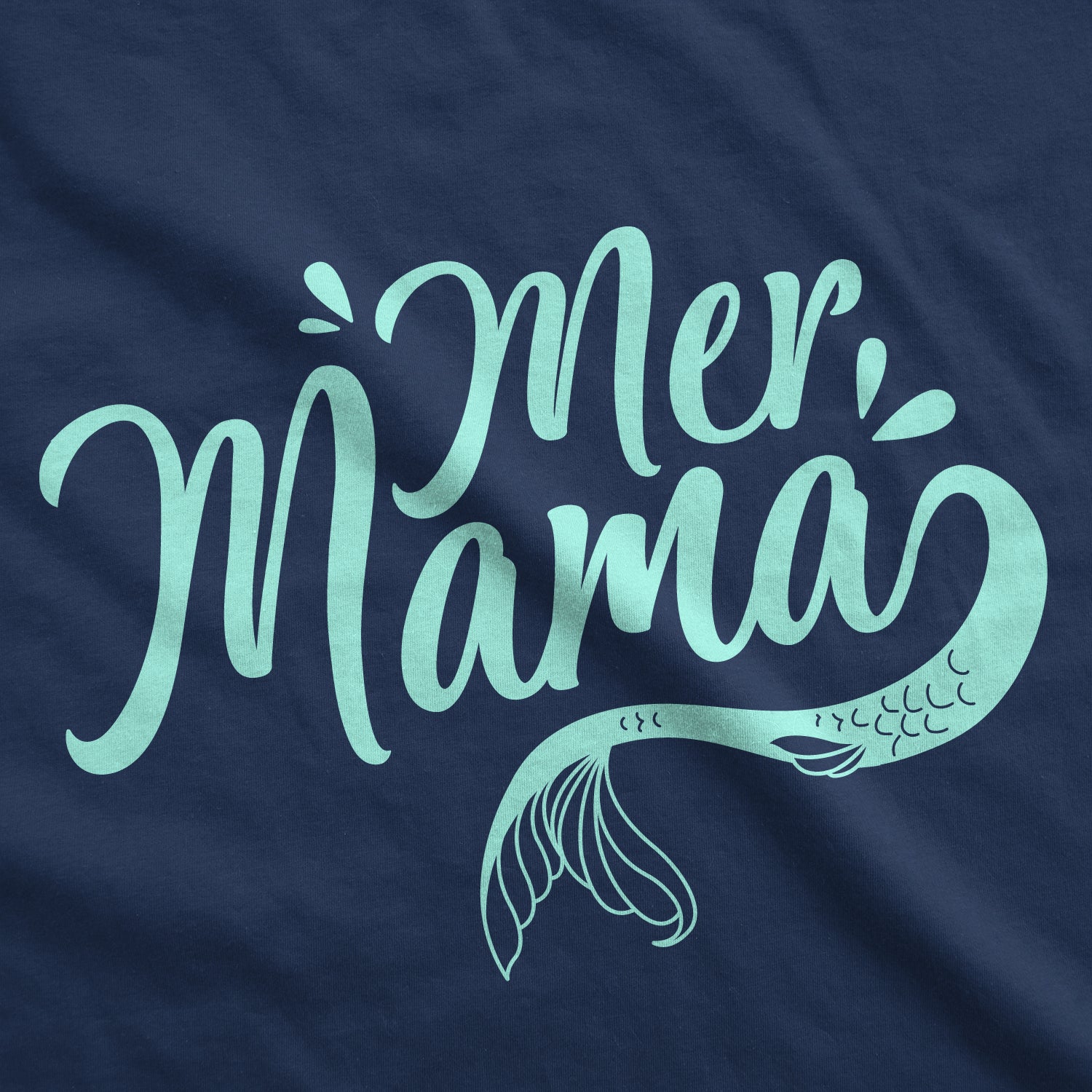 Funny Navy Mermama Womens Tank Top Nerdy Mother's Day Tee