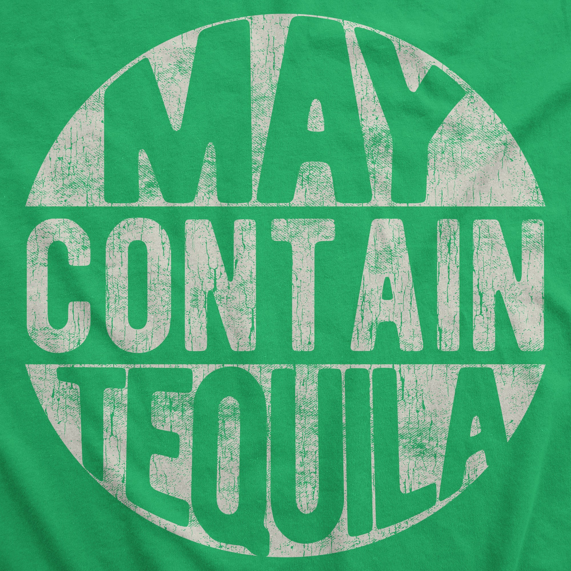 Funny Green May Contain Tequila Womens Tank Top Nerdy cinco de mayo drinking liquor Tee