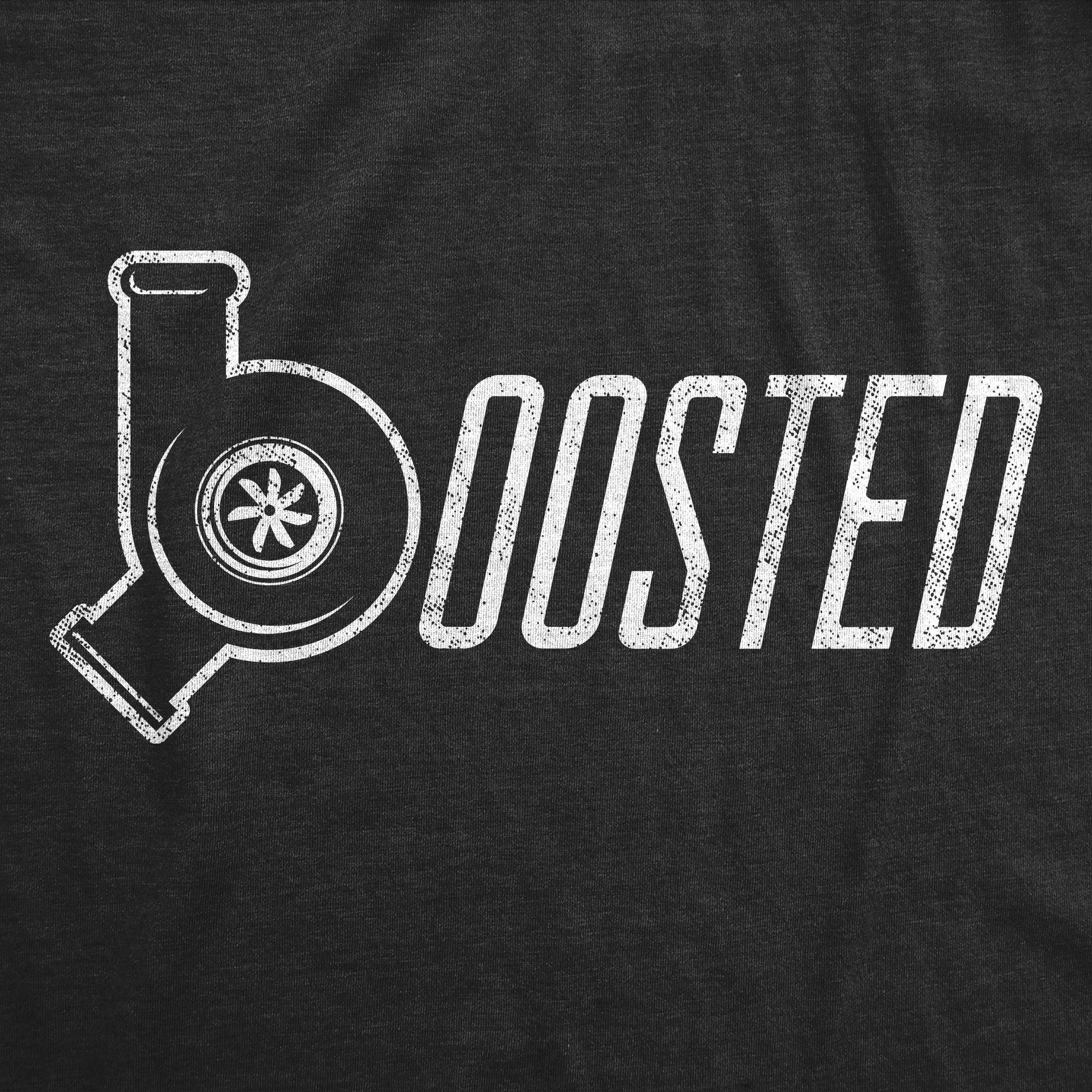 Funny Heather Black Boosted Mens T Shirt Nerdy Father's Day Mechanic Tee