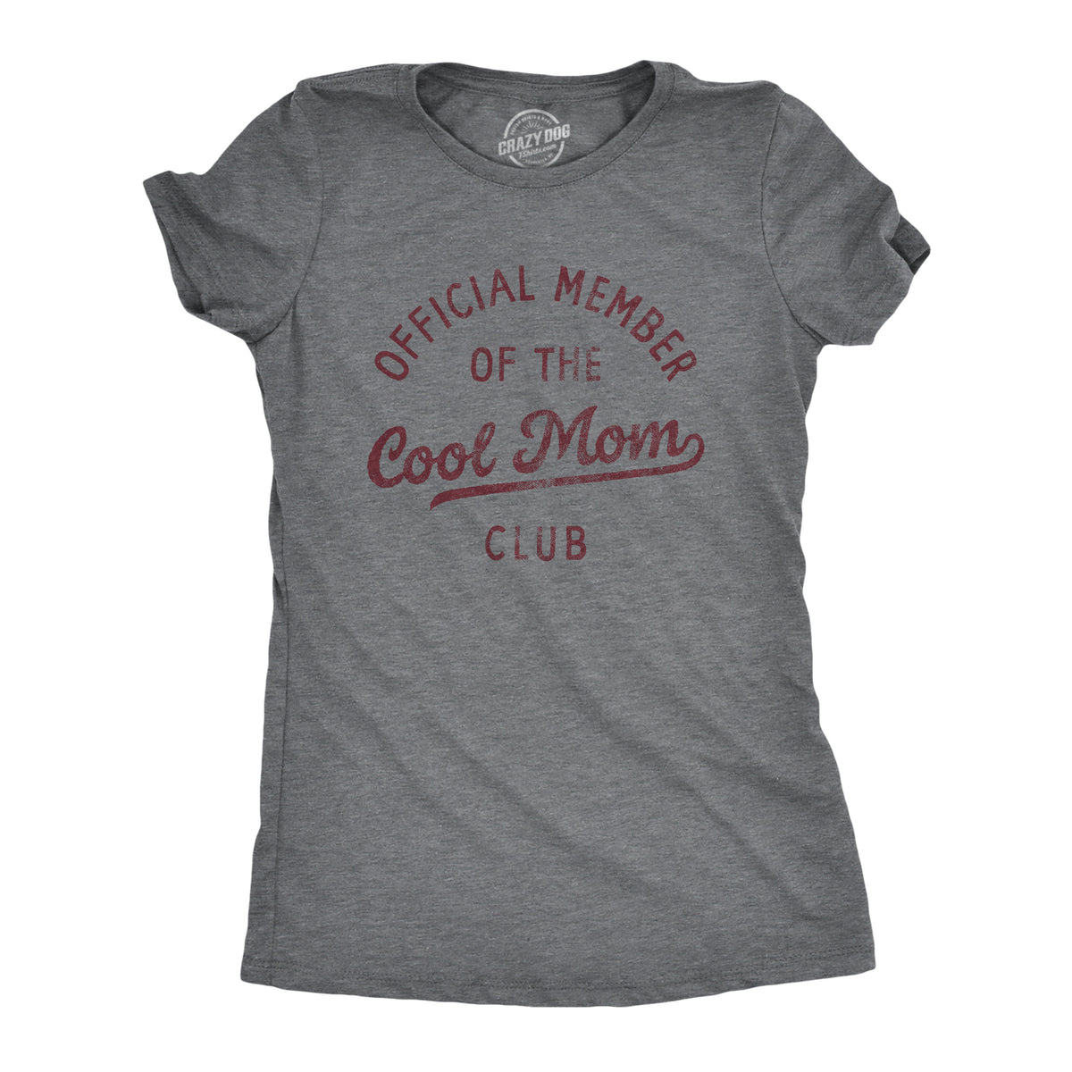 Funny Dark Heather Grey - COOLMOM Official Member Of The Cool Mom Club Womens T Shirt Nerdy Mother&#39;s Day Tee