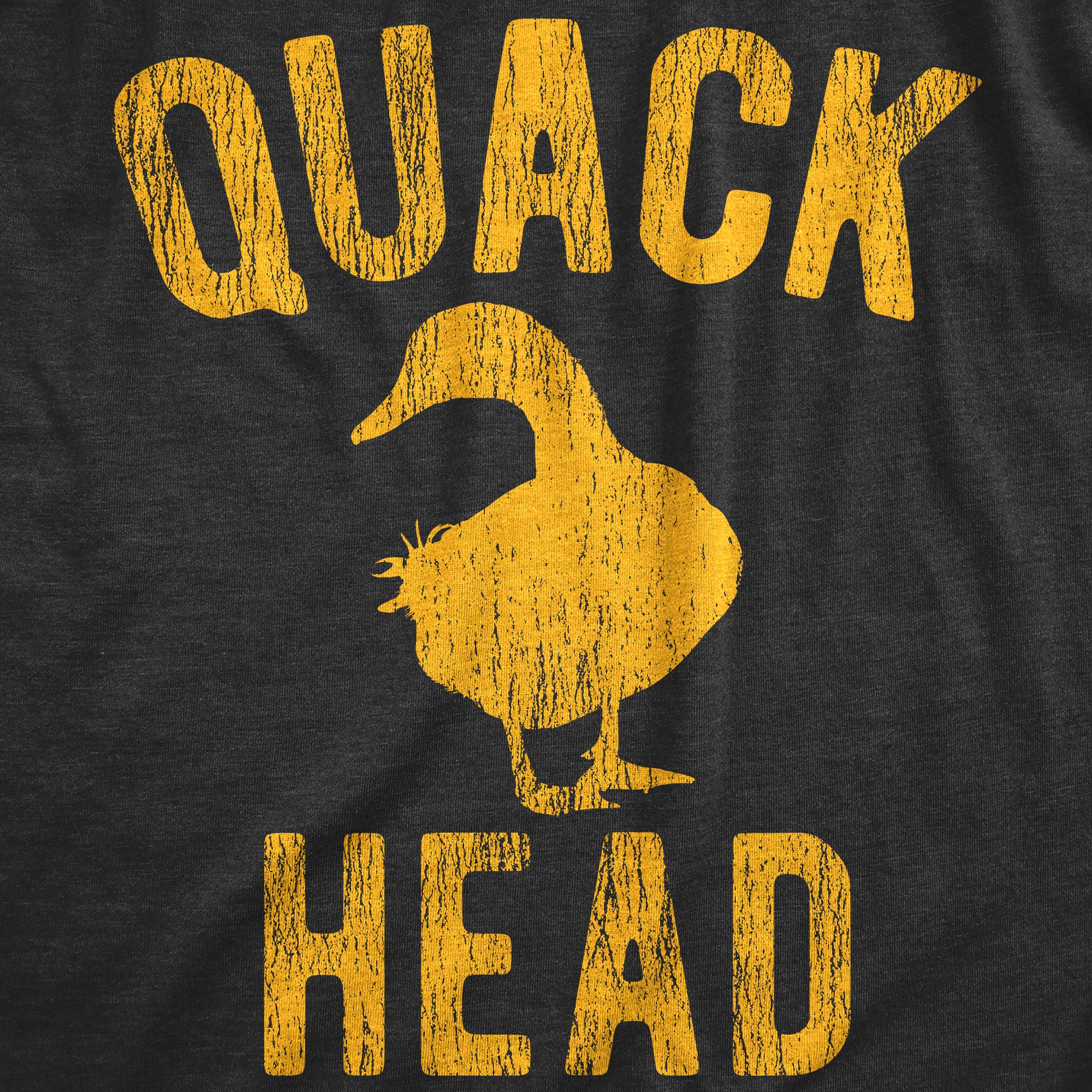 Funny Heather Black - QUACKHEAD Quack Head Womens T Shirt Nerdy Animal Sarcastic Tee