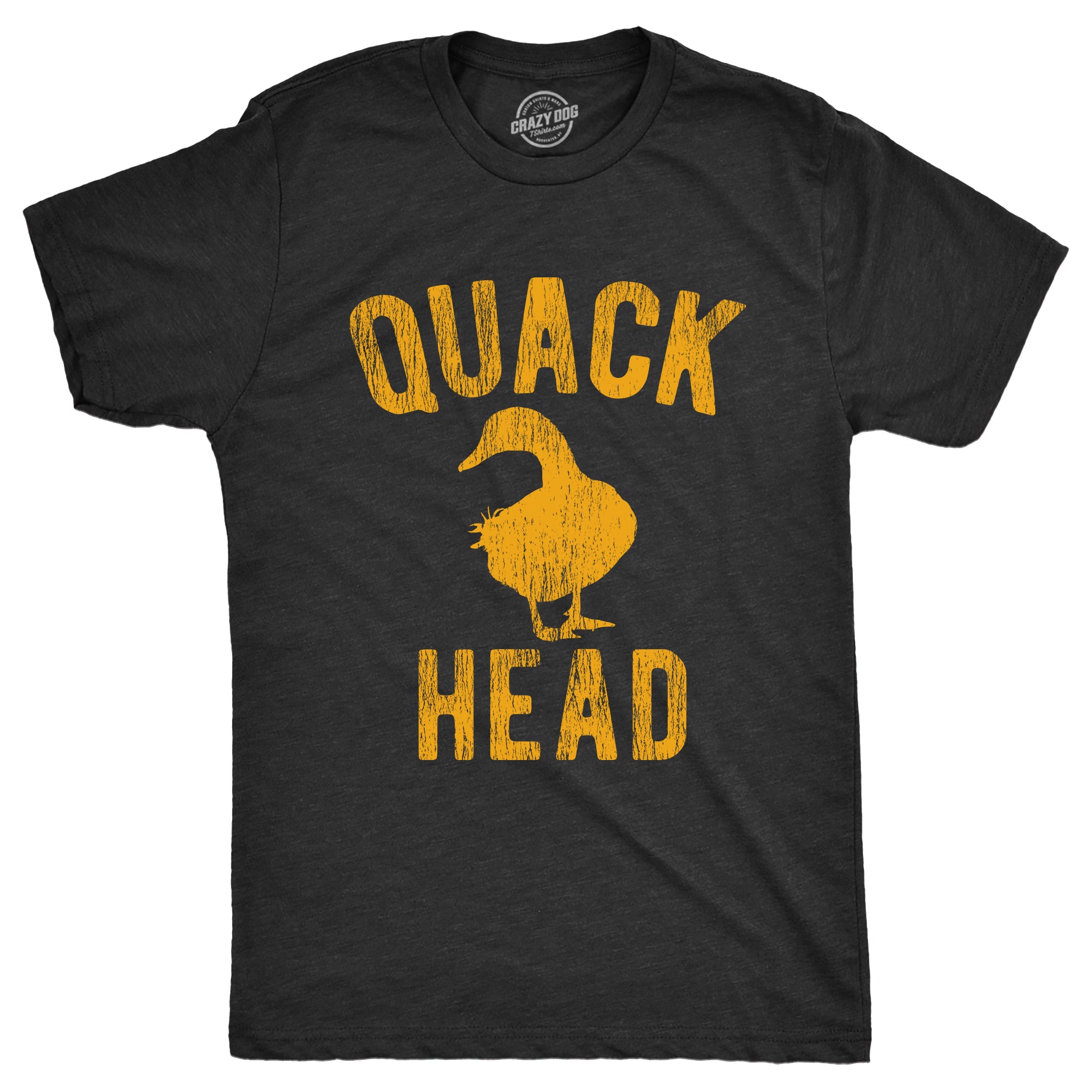 Funny Heather Black - QUACKHEAD Quack Head Mens T Shirt Nerdy Animal Sarcastic Tee