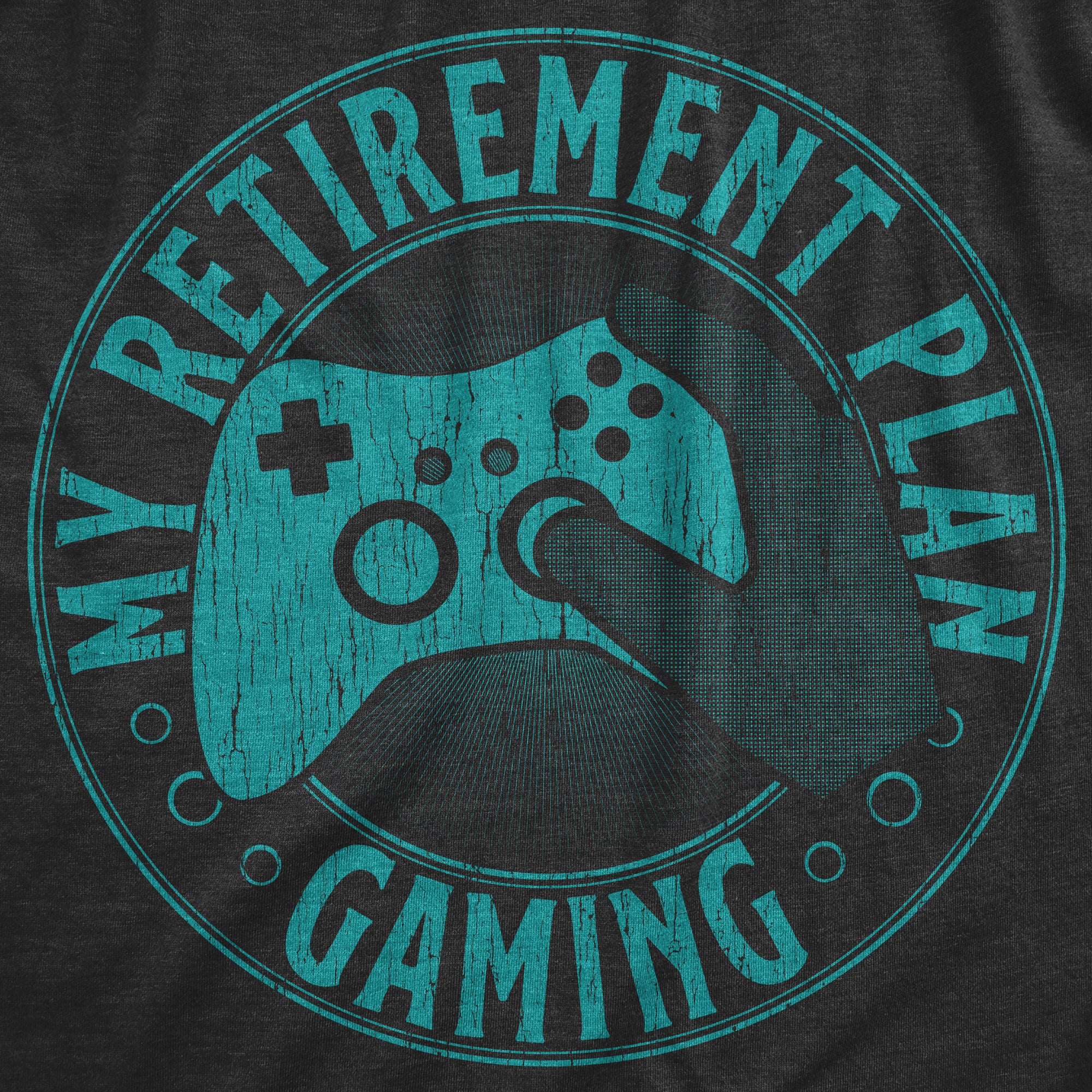 Funny Heather Black - GAMING My Retirement Plan Gaming Youth T Shirt Nerdy Office Video Games Tee