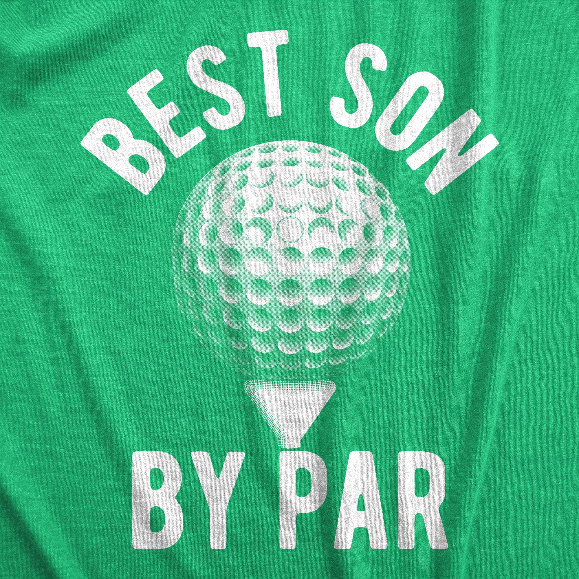 Funny Heather Green - PAR Best Son By Par Mens T Shirt Nerdy Golf Tee
