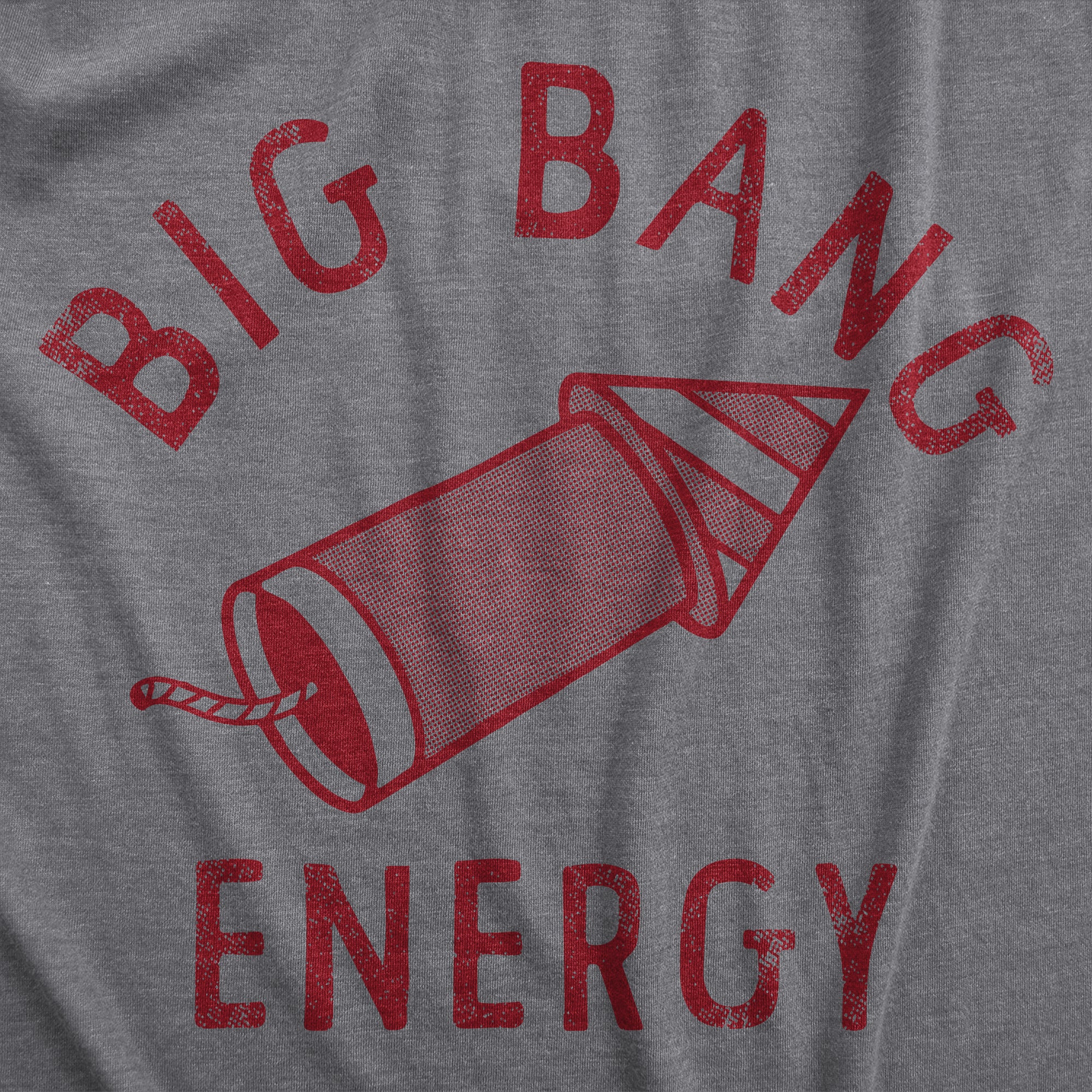 Funny Dark Heather Grey - BANG Big Bang Energy Mens T Shirt Nerdy Fourth of July Sarcastic Tee