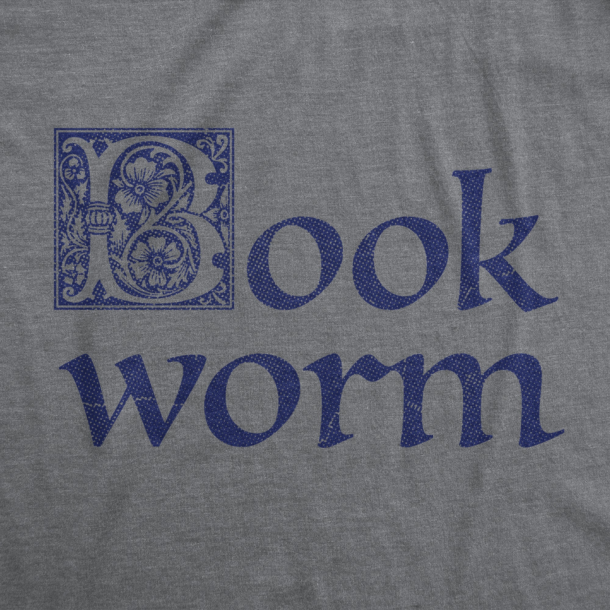 Funny Dark Heather Grey - BOOK Book Worm Womens T Shirt Nerdy Nerdy Tee