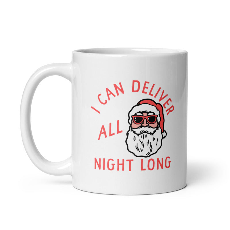 Funny White I Can Deliver All Night Long Coffee Mug Nerdy Christmas Sex Tee