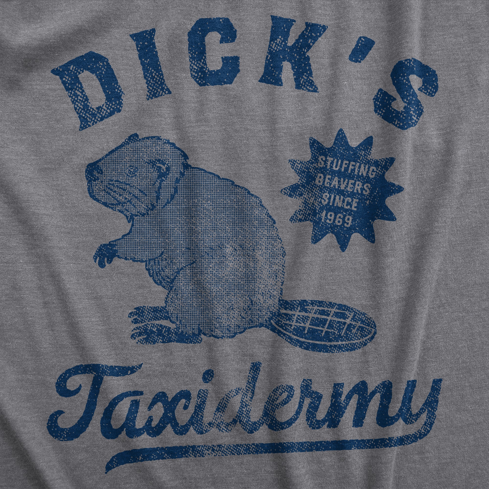 Funny Dark Heather Grey - TAXIDERMY Dicks Taxidermy Mens T Shirt Nerdy sex animal Tee