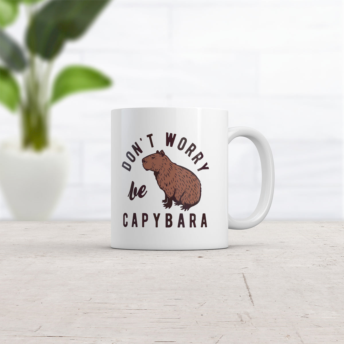 Dont Worry Be Capybara Mug